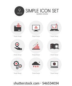 Business Simple Icon Set