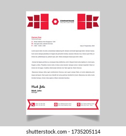 Business simple unique letterhead design Template 