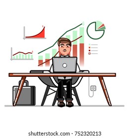 Business sketch man