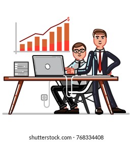Business sketch man