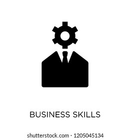 Business skills icon. Business skills symbol design from Business collection. Simple element vector illustration on white background.