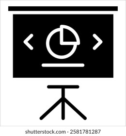 Business Slide Icon Element For Design