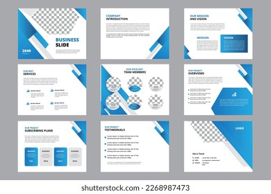 Business slide template design, professional Business slide template