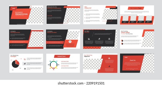 business slides presentation template, Use for modern keynote presentation background, brochure design, website slider, landing page, annual report, company profile