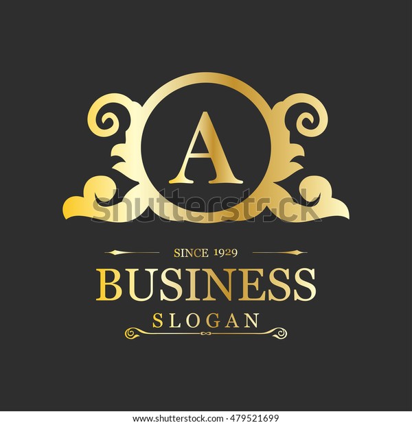 A Business slogan. classic art\
deco luxury linear monochrome golden minimal hipster geometric\
vintage vector monogram, frame , border , label for your logo\
badge