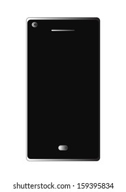 Business Smart Phone Mobile Vector Isolated On White Background