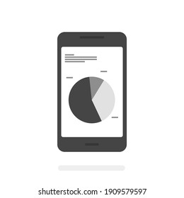 Business Smartphone Icon Vector Illustration
