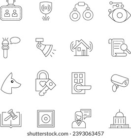 Business and Social Icon Set Illustration