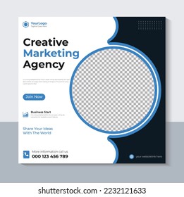 Business Social Media Banner Design, Corporate Social Media Post Template, Marketing, Web Banner, Sale, Vector Illustration
