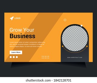 Business social media banner template design