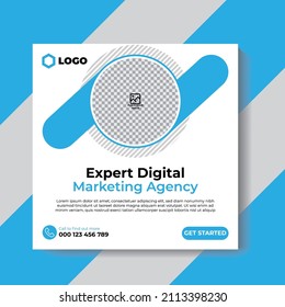 Business social media banners post template