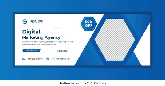 Business social media cover page web and banner template 
