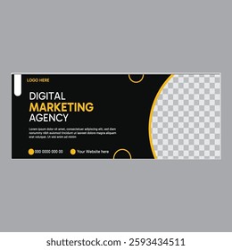 business social media cover template professional business social cover design, Facebook cover design business template, Digital Marketing Agency Web Template