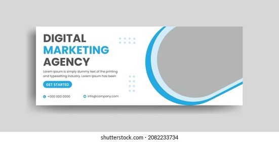 business social media design Facebook cover template web banner template with yellow color