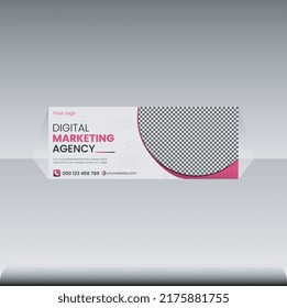 Business social media design, facebook cover template