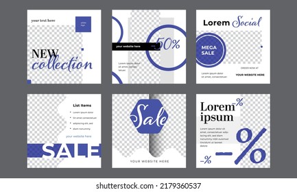 Business social media layout set, instagram and facebook templates, elegant graphic banners, minimalist square posts, editable design for multipurpose use, universal vectors for company advertising