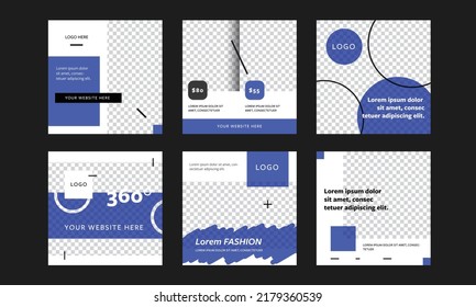 Diseño de medios sociales empresariales, plantillas de instagram y facebook, banners gráficos elegantes, postes cuadrados minimalistas, diseño editable para uso multipropósito, vectores universales para publicidad de empresas