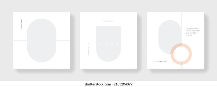 Business social media network layout, minimal and clean templates for company promotion, graphic designs for sellers and influencers, advert for bloggers and coaches, universal square web banners