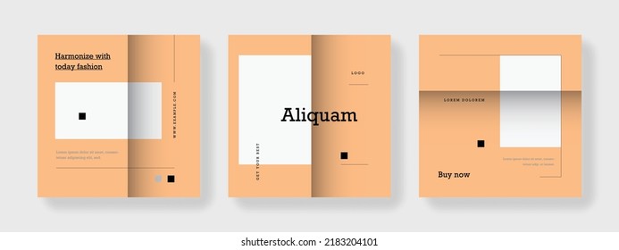 Business social media network layout, minimal and clean templates for company promotion, graphic designs for sellers and influencers, advert for bloggers and coaches, universal square web banners