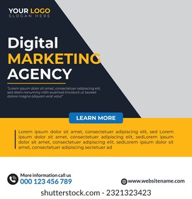 business social media post banner template