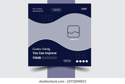 Business social media post design template.