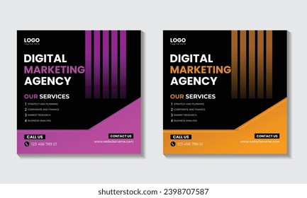 Business social media post design template