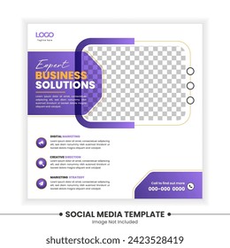 Business social media post design template. Vector illustration