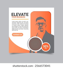 Business social media post design template
