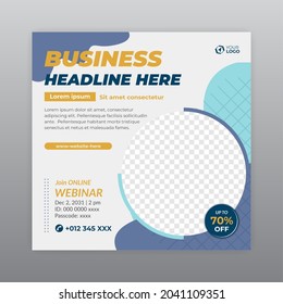 business social media post template