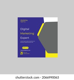Business social media post template .