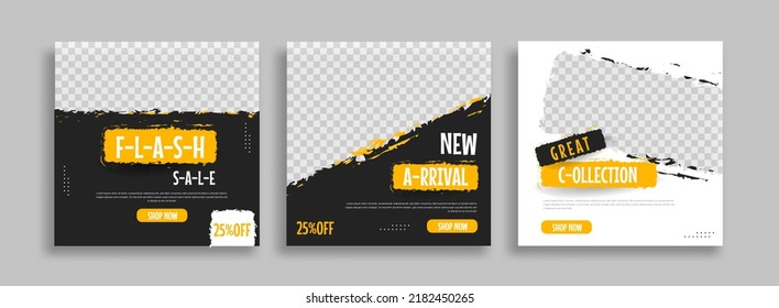 Business social media post template design vector