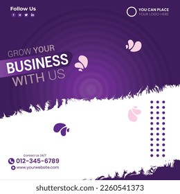 Business Social Media Post Template. covid social media post, Editable banner, Digital business marketing banner for social media post template
