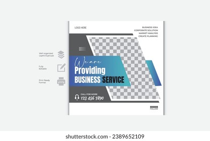 
Business social media post template banner design
