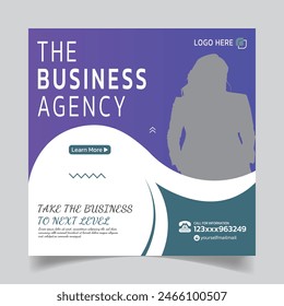  Business Social Media Post Template Design or  Modern Agency Post Templates