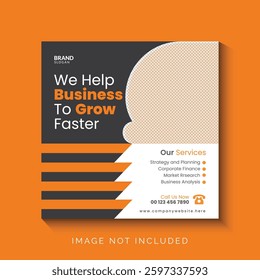 business social media post template