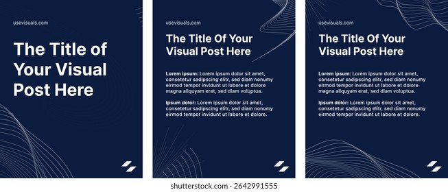 Business Social Media Post Template – Minimalist Corporate Design for Marketing and IT Branding