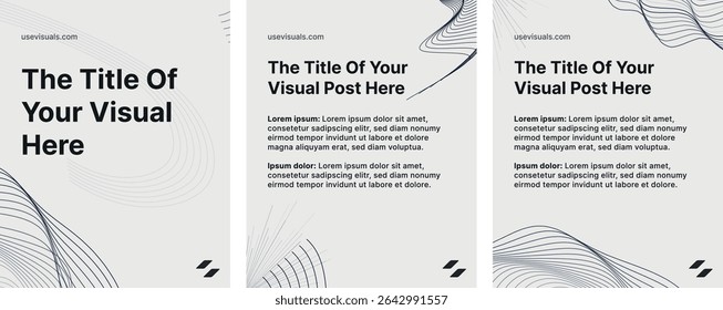 Business Social Media Post Template – Minimalist Corporate Design for Marketing and IT Branding