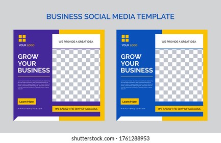 business social media template creative and modern business social media template design instagram post design