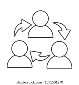 business social network cartoon