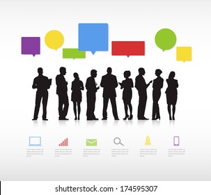 Business Social Networking Vector