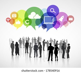 Business and Social Networking Vector