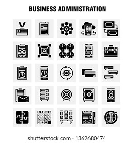 Business Solid Glyph Icon Pack For Designers And Developers. Icons Of Gaming, Puzzle, Business, Business, Cog, Gear, Optimization, Mobile, Vector