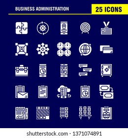 Business Solid Glyph Icon Pack For Designers And Developers. Icons Of Gaming, Puzzle, Business, Business, Cog, Gear, Optimization, Mobile, Vector