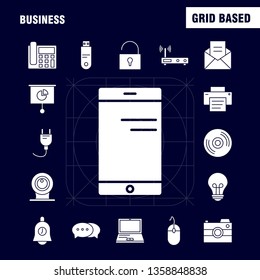 Business Solid Glyph Icon for Web, Print and Mobile UX/UI Kit. Such as: Math, Calculator, Finance, Mathematics, Atm, Credit Card, Debut Pictogram Pack. - Vector