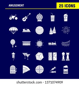 Business  Solid Glyph Icons Set For Infographics, Mobile UX/UI Kit And Print Design. Include: Target, Focus, Avatar, Shoot, Pie Chart, Graph, Business, Eps 10 - Vector