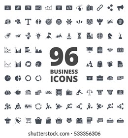 Business Solid Icon silhouette