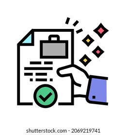 business solution color icon vector. business solution sign. isolated symbol illustration