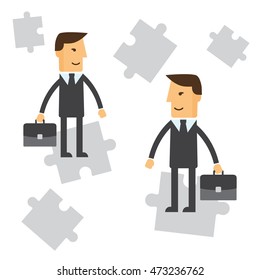 Business Solution. Business concept illustration eps 10 vector