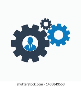 Business solution icon. Flat style vector EPS.