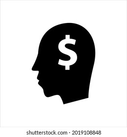 Business solution icon vector graphic illustration